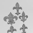 wf1.jpg Royal Lily onlay relief miniset 3D print model