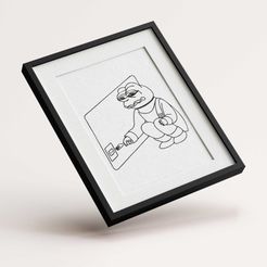 pepe-fork.jpg STL file Pepe Fork - Picture Art・3D print design to download