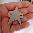 DS9_VOY_Combadge_Photo.png Star Trek Deep Space 9, Voyager Com badge
