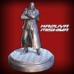 front.png Tekken 8 - Kazuya Mishima statue