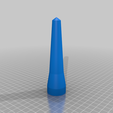 Estes_Recruiter_Nose_Cone_Solid_No_Shoulder.png Free STL file Estes Nose Cone P/N 072701・3D print model to download, JackHydrazine