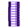 Atari10CartsV1a.stl Atari Cartridge Rack