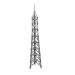 1.png 3D-Datei Funkturm - Netzstation TOWER - Fernmeldeturm・Design für 3D-Drucker zum herunterladen