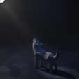 lupo_render.png Howling Lowpoly Wolf