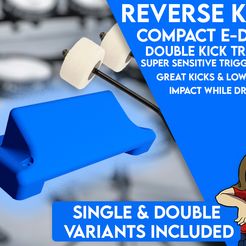 Disp.jpg Free 3D file Inverted Kick Trigger for E-Drum・3D print model to download
