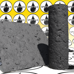 coast_sand_rocks.png Archivo STL Rodillo de textura fina (bajo coste de resina) - Costa, arena, rocas - 4,5 pulgadas de alto・Plan de impresora 3D para descargar