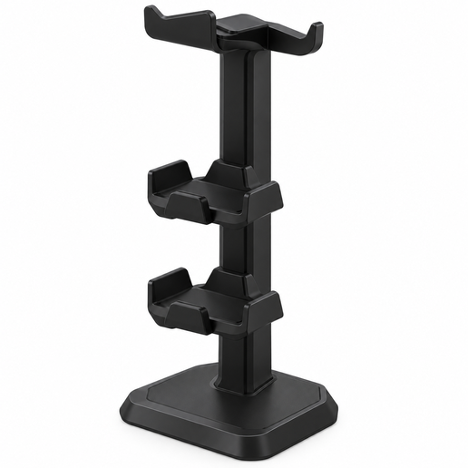 Headset and controller stand for PlayStation and Xbox