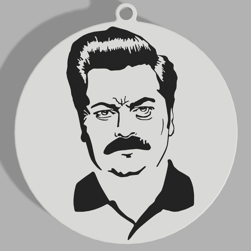 ron swanson mustache png