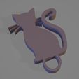 chat.jpg Easy 3D printing: the perfect cat keychain for all cat lovers!