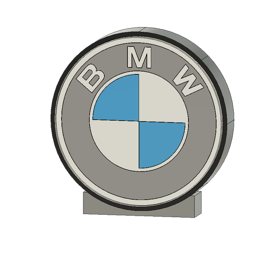 bmw logo lamp 3D model