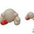 Valentine-Knitting-Bear-and-Pendant-19.jpg Valentine Knitting Bear and Pendant 3D Printable Model