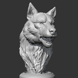 10.png Wolf Head AM02 3D print model