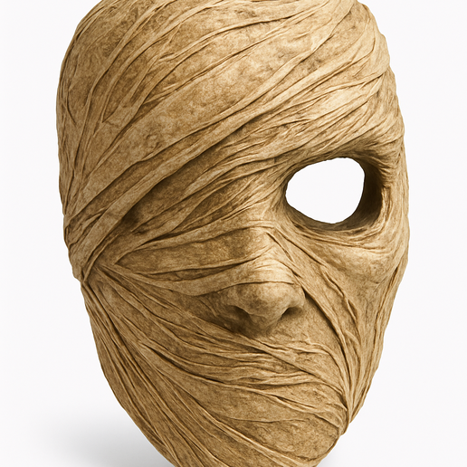 👻 Mummy Horror Mask - Realistic Collectible Prop・ STL File for 3D ...