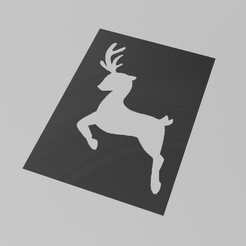 noel-02.png Christmas stencil deer