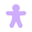 GingerbreadMan_LargeSize_SingleHeightBox.stl Fast-Print Geschenk-/Aufbewahrungsboxen - Die ultimative Kollektion (Vasenmodus)