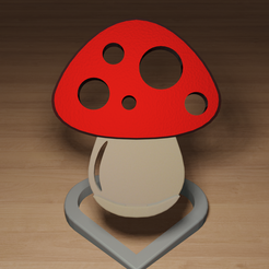 3D file Mushroom Grinder (with Catchment and Storage areas) 🍄・3D