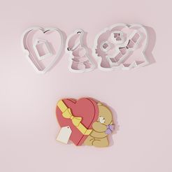 Arkoudaki-1.jpg Valentine Bear #1 Cookie Cutter