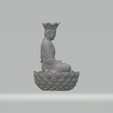 4.png Ksitigarbha Bodhisattva Buddha Statue 3D print model