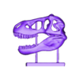 sssssssssssssssss.stl Dinosaur Skull Display Stand