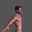 10.jpg Animated Naked Man-Rigged 3d game character Low-poly 3D model