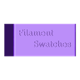swatch holder v4.stl Filament Swatch Holder