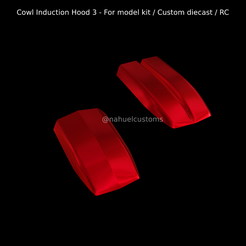 New-Project-2021-09-28T100443.129.png Fichier STL Capot à induction 3 - Pour maquette / Custom diecast / RC・Plan imprimable en 3D à télécharger