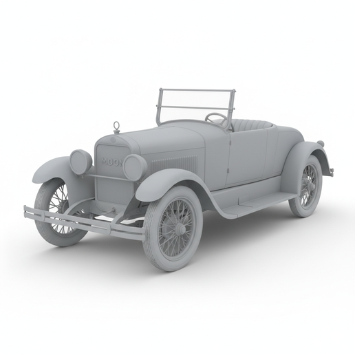 Moon Model 6-45 Japanese sports car STL, Le Mans car STL, hatchback STL, cyberpunk car STL, street racing car STL, German sports car STL, jeep style STL, low poly car STL, track car STL, electric car STL, 1:6 car STL, car gift STL, street scene diorama ST