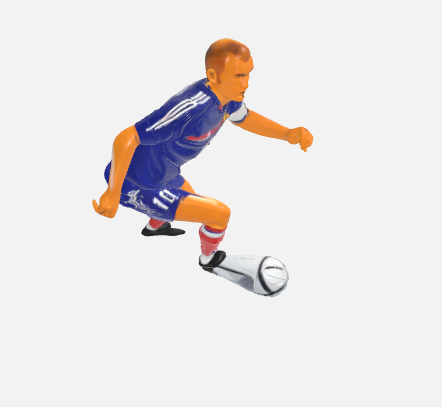 🇫🇷 Zinedine Zidane - Figure・ OBJ File for 3D printing・Cults