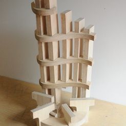 slotted_display_large_display_large.jpg Бесплатный STL файл Letter chair・Модель для загрузки и 3D-печати