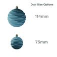 wavy-spheredbig1.jpeg ChristmasJoy: Festive Sphere Ornament Wavy Digital Download in 75mm and 114mm Sizes (Hollow & Solid Versions with Detachable Cap)