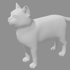 Cat1.png Fichier STL gratuit Chat・Objet pour impression 3D à télécharger