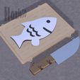 pescacults.jpg Key ring key holder Pez / fish key holder. STL - F3D. With/without text.