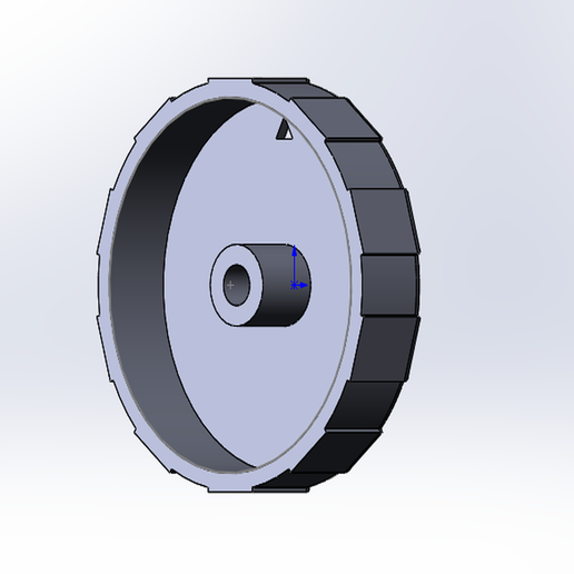 The volume knob 3D model