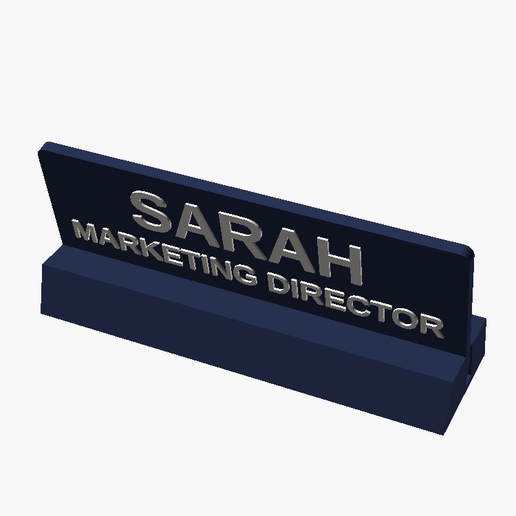 🧹 Personalised Desk Nameplate (Parametric, No Supports)・ STL File for ...