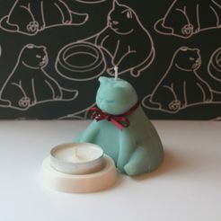 IMG_1008.JPG Файл OBJ Cat Candle Mold・Модель 3D-принтера для загрузки