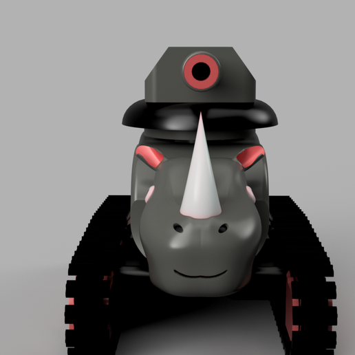 🦏 Tactical Rhinoceros・Free STL File for 3D printing・Cults