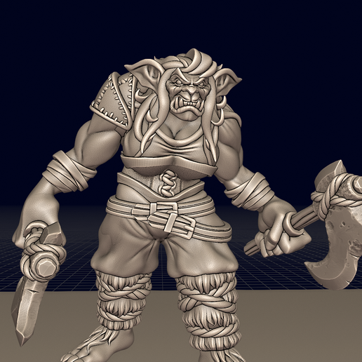 Savage Bugbear Barbarian Berserker