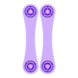 Eliptical-Gears-arms-1-2up.stl Elliptical Gear Set with connecting links.