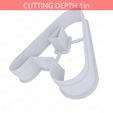 Letter_A~5in-cookiecutter-only2.png Letter A Cookie Cutter 5in / 12.7cm