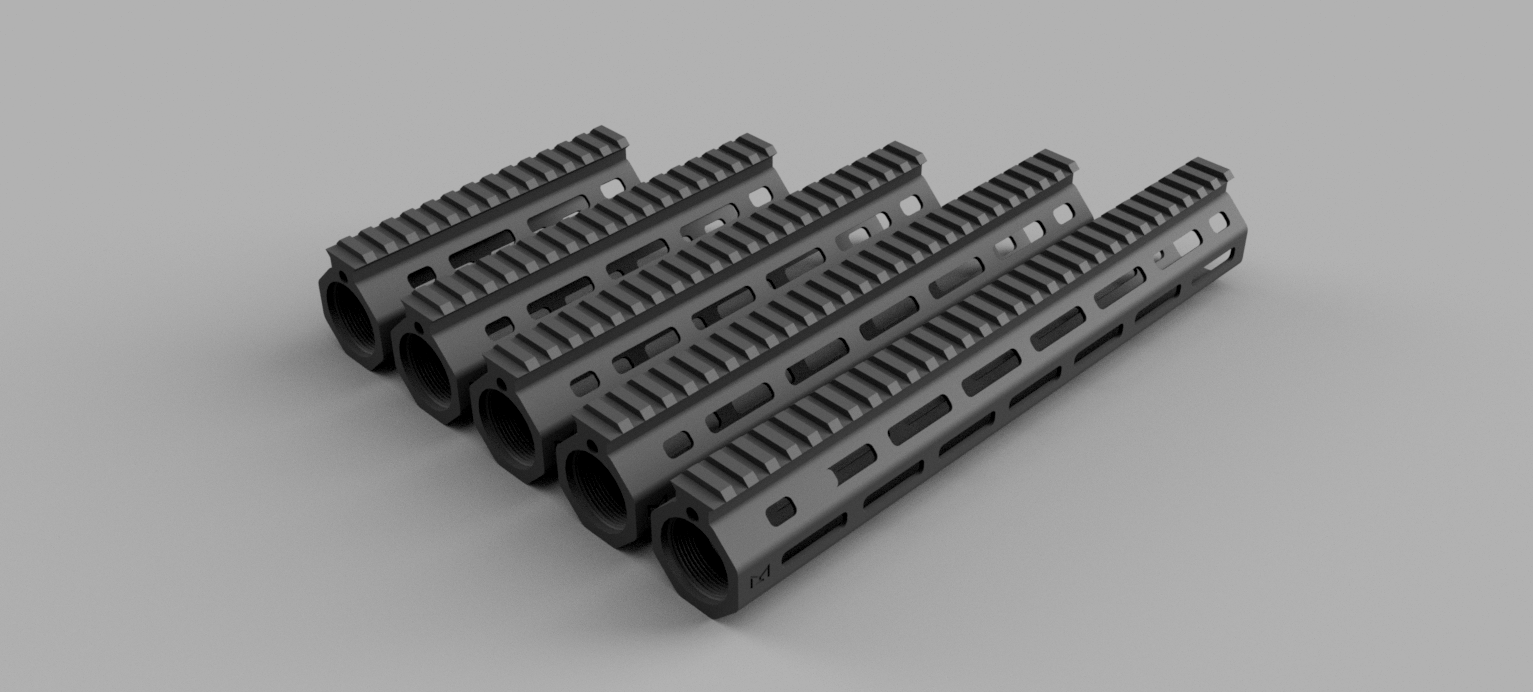 Stl File R3d Minimalist M Lok Handguard For M4・3d Printing Design To