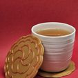 20230927_191806.jpg Mooncake coasters with tray set & full-size moon cakes | Celebrate Mid-Autumn Festival / Moon Festival
