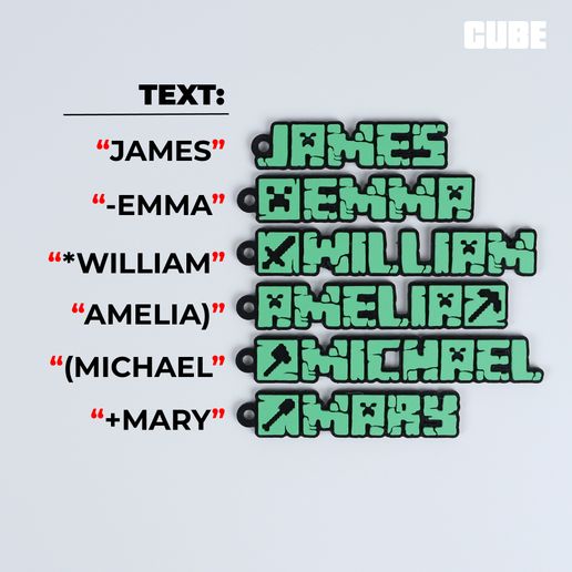 08-100.jpg MINECRAFT Customizable Keychain