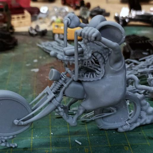 🐀 Rat Fink Harley Davidson Hotdog・ STL File for 3D printing・Cults