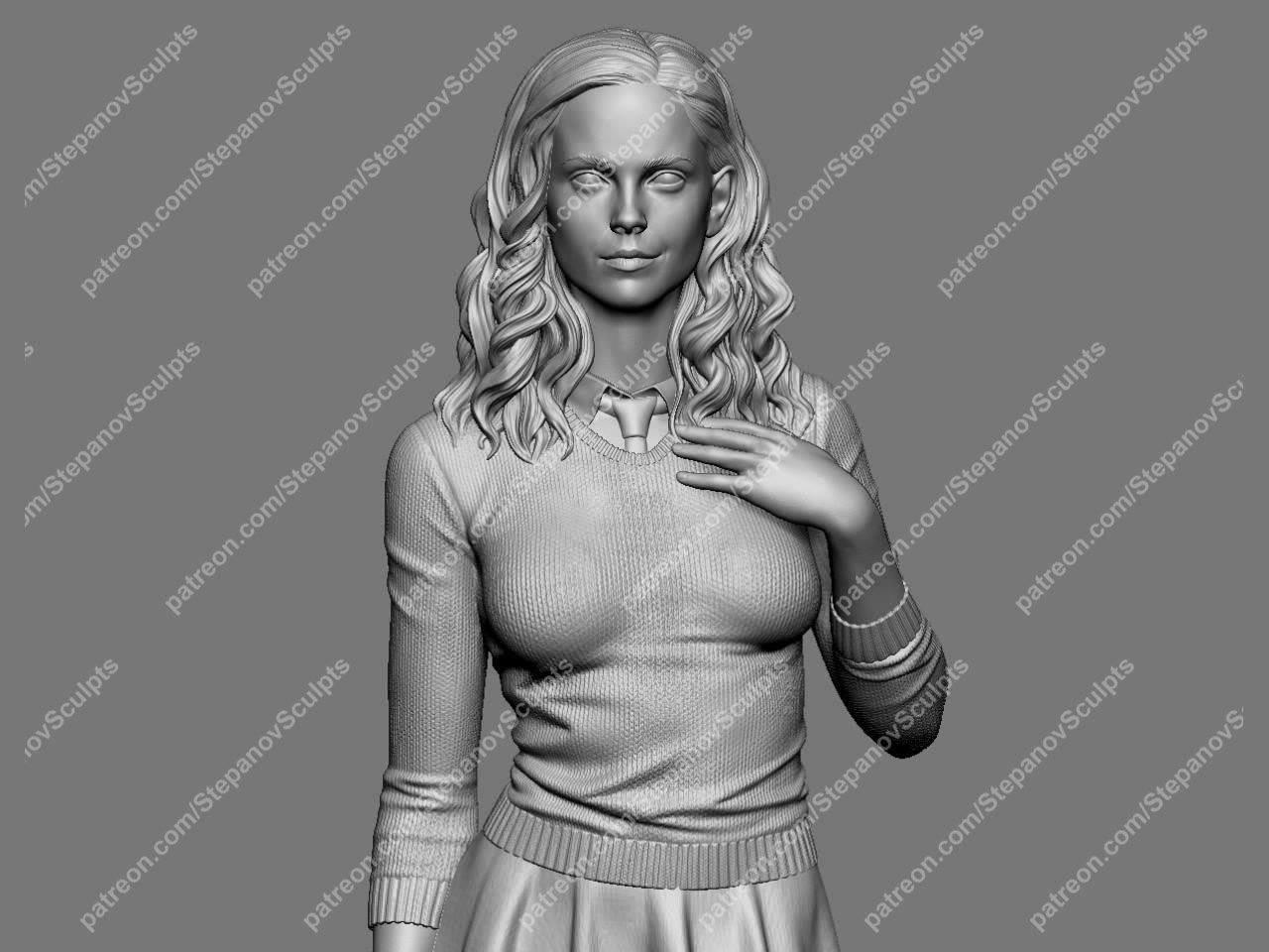 0024.jpg Fichier OBJ Hermione adulte・Modèle à télécharger et à imprimer en 3D, stepanovsculpts