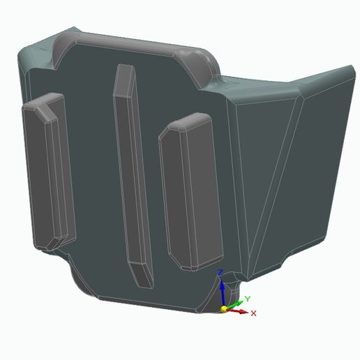 Chin Mount for MT Helmets Stinger 2 3D model