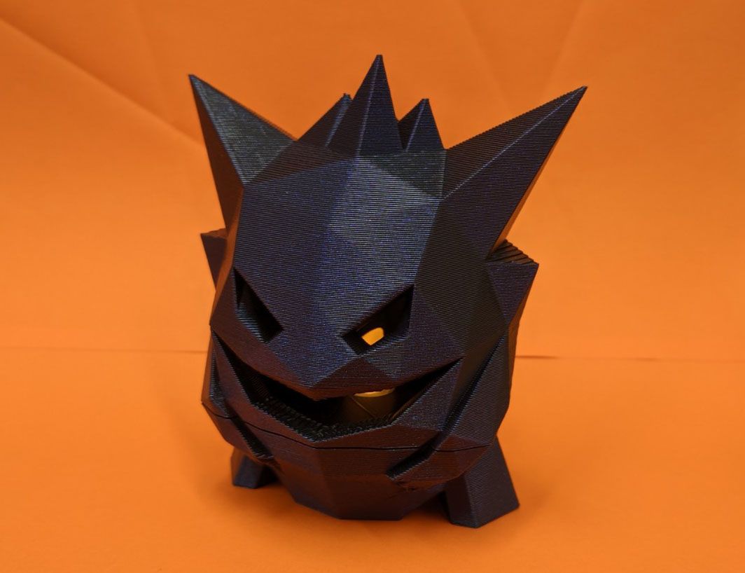 gengaar-halloween-pokemon1.jpg STL-Datei Gengar gruselig niedrigen Poly pokemon Dekoration herunterladen • Objekt zum 3D-Drucken, 3D-mon