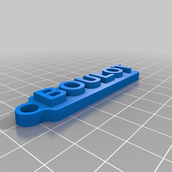 boulot.png Free 3D file Porte clé pour les clés du boulot・3D print object to download