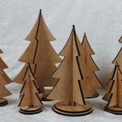 IMG_3962.JPG Archivo DXF gratis Árboles de Navidad cortados con láser・Objeto de impresión 3D para descargar