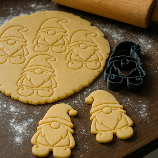 Gnome cookie cutter - 3D model önizlemesi