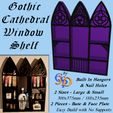 gothic-Window-Shelf-IMG.jpg Gothic Cathedral Window Shelf 2 Sizes Multi Piece Build